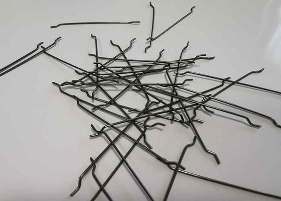 O carbono enganchou frouxamente o comprimento de aço do diâmetro 25mm da fibra 0.5mm das extremidades