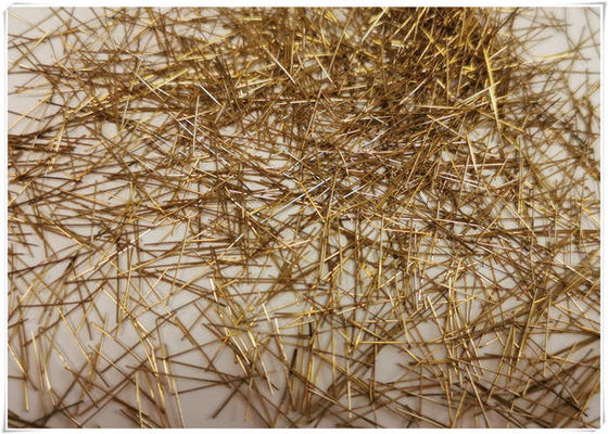 Fibra de aço revestida de cobre do micro 2500mpa para a construção concreta