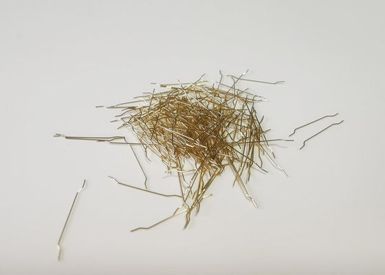 Cobre de aço enganchado 13mm da fibra das extremidades do diâmetro 0.22mm micro revestido para o concreto