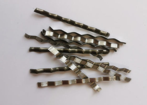 Tipo fibra de aço de trituração da onda de ASTM, fibra de alta elasticidade do aço da força de 40mm