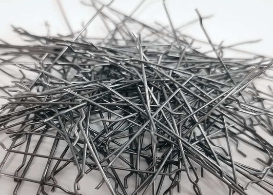 fibra de aço estirada a frio de 0.5mm, reforço de fibra de aço enganchado fraco da extremidade