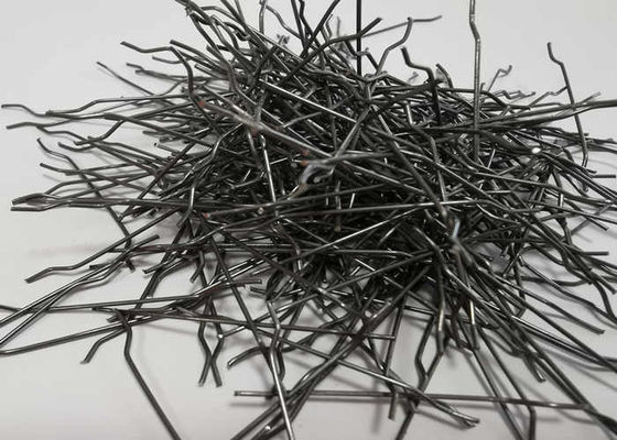 35mm enganchados diâmetro de aço da fibra 0.75mm das extremidades para o reforço concreto