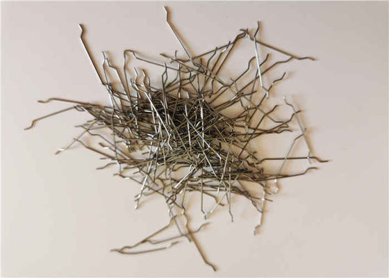 Fibra de aço concreta alta do fio de aço carbono 0.4*25mm para o reforço concreto