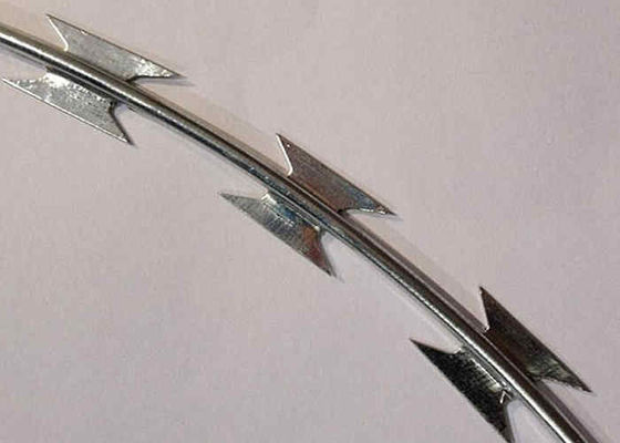 200g/m2 zincam a bobina sanfona BTO22 do arame farpado revestido da lâmina para proteger