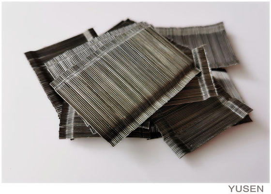 O material de construção colou a fibra de aço Astm A820 faz mais forte concreto