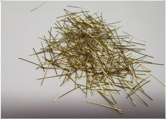 Fibras de aço do metal do micro revestido de bronze para o saco 20kgs concreto com força de alta elasticidade