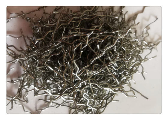 Fibra 304 1100mpa de aço inoxidável acenada fio com força Flexural para o pavimento de estrada